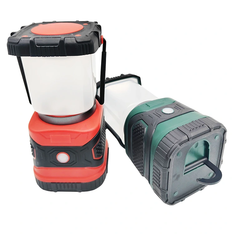 LED-Campinglampe mit wiederaufladbarem Griff und Haken